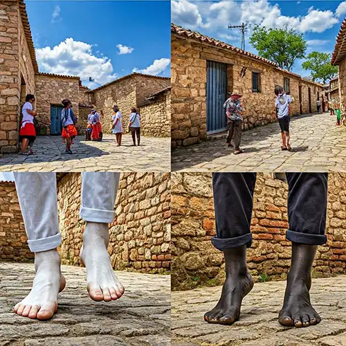 PIEDS BLANCS OU NOIRS